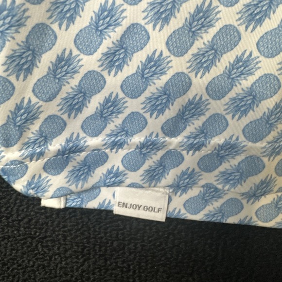 Men's PUMA Pineapples Golf Polo Size  Large - Picture 4 of 5